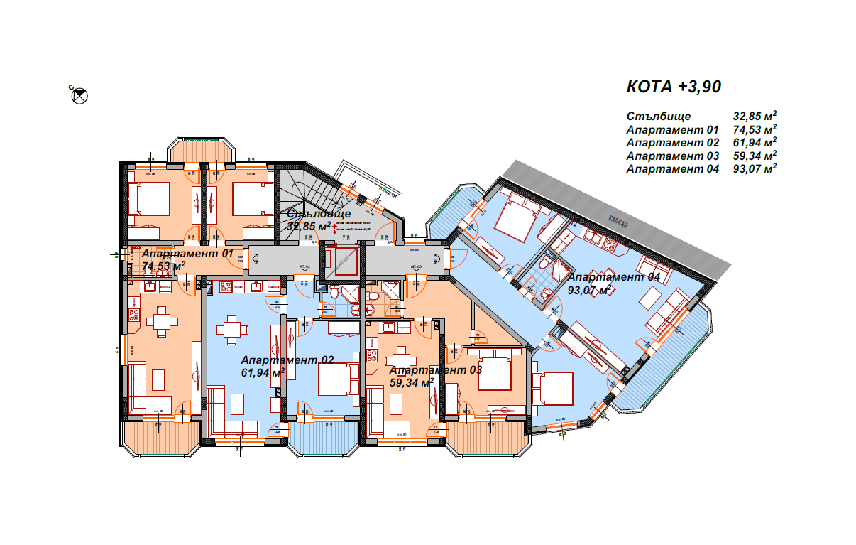 Aytos Royal · Kat planı